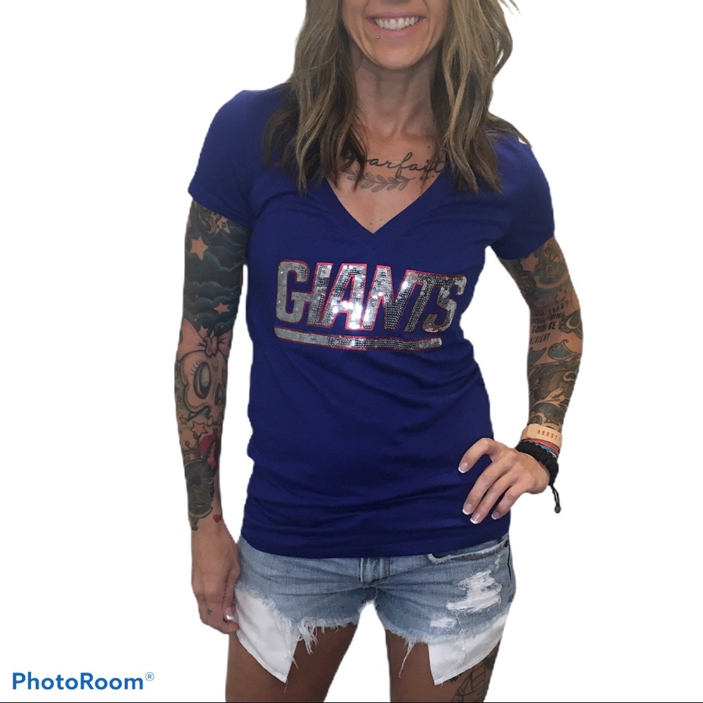 PINK Victoria's Secret Blue Short Sleeve Tee